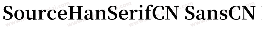 SourceHanSerifCN SansCN Light-GB字体转换